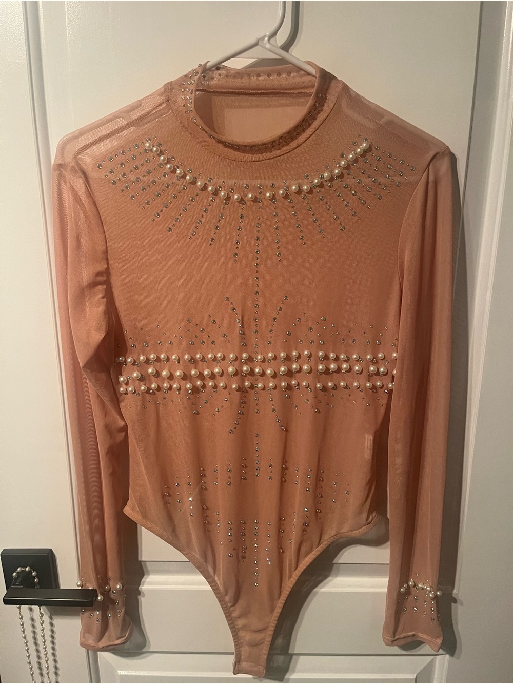 Nude Mesh Top